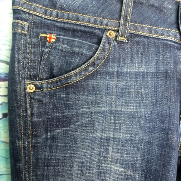 Hudson Hip Hugger Dark Indigo Boot Cut Skinny Jean - Picture 9 of 13